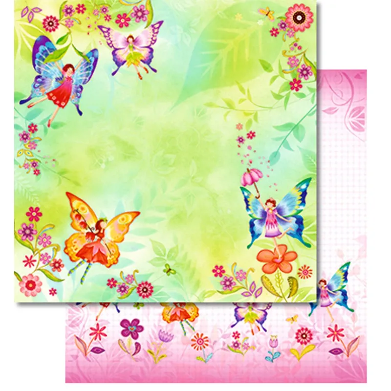 Scrapbooking Papier "Elfen" - 25 Blatt