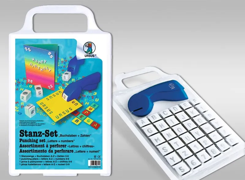 Stanz-Set "Buchstaben + Zahlen"