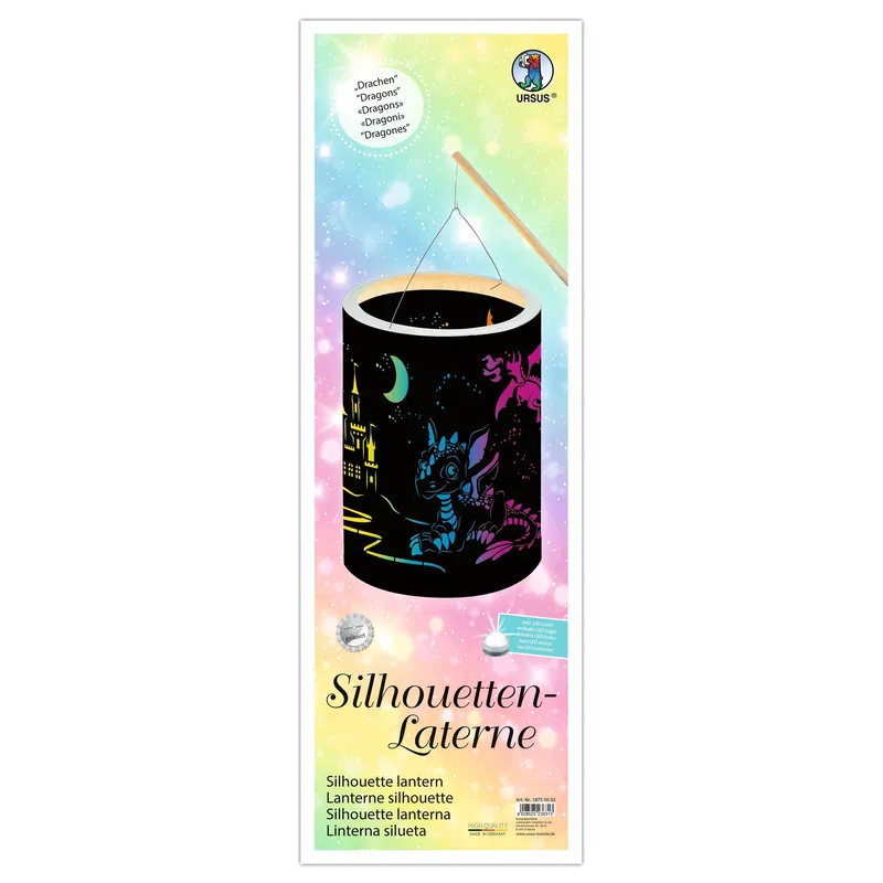 Silhouetten-Laterne "Drachen"
