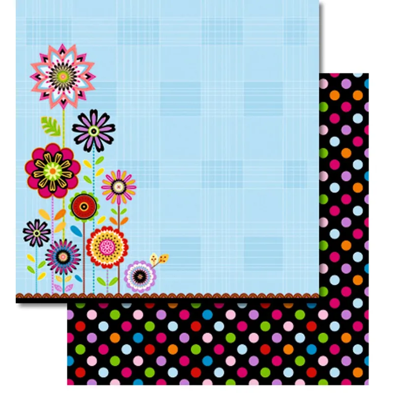 Scrapbooking Papier "Blossom" - 5 Blatt