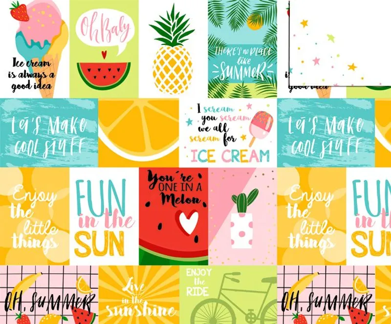Fotokarton "Summerfeeling" DIN A4 - 10 Blatt