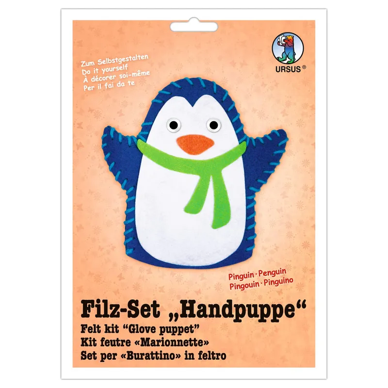 Filz-Set "Handpuppe" Pinguin