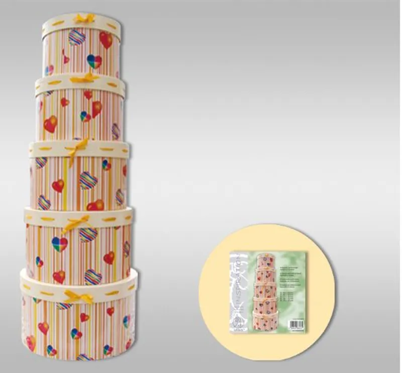 Geschenkkarton-Set "Herzen"