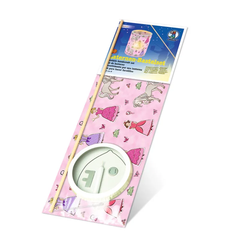 Laternen-Bastelset 10 mit Transparentpapier "Prinzessin"
