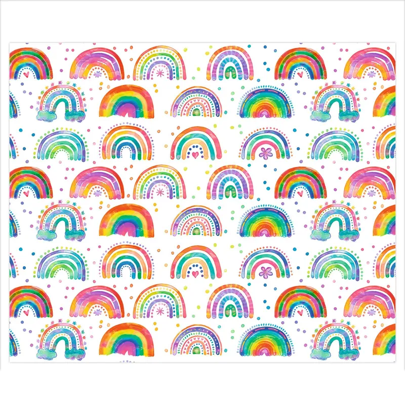 Motiv-Fotokarton in Pastell – Kleine Regenbogen