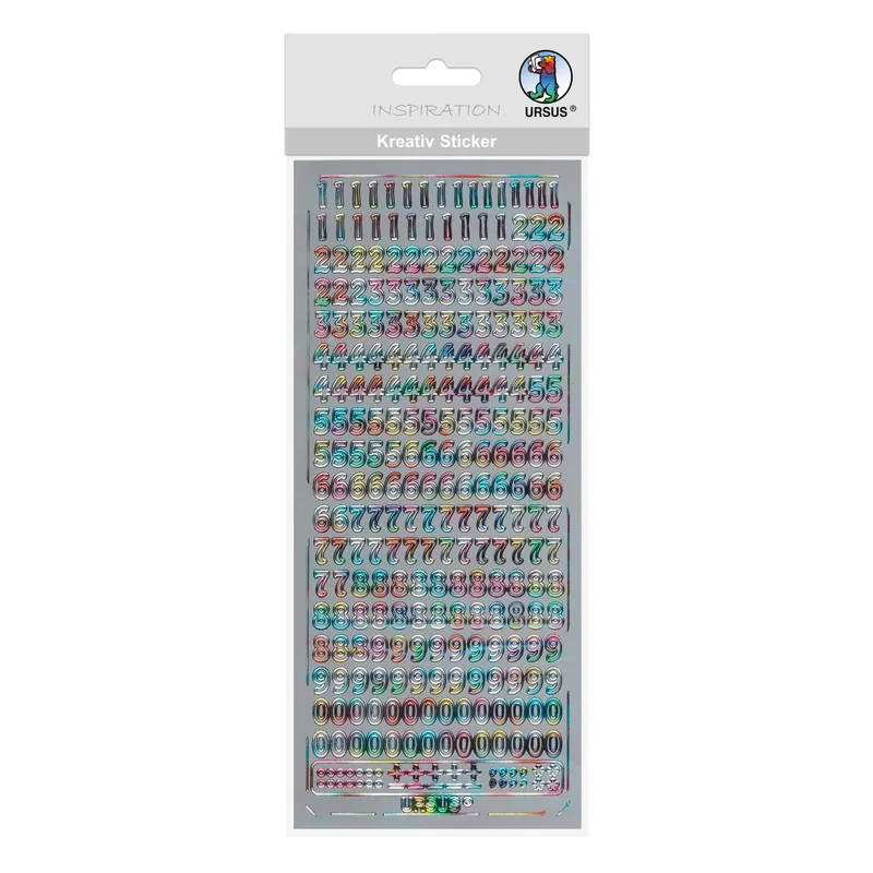 Kreativ Sticker "Zahlen 1" multicolor