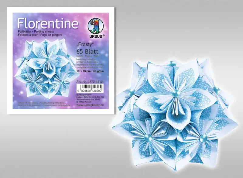 Faltblätter Florentine "Frosty"