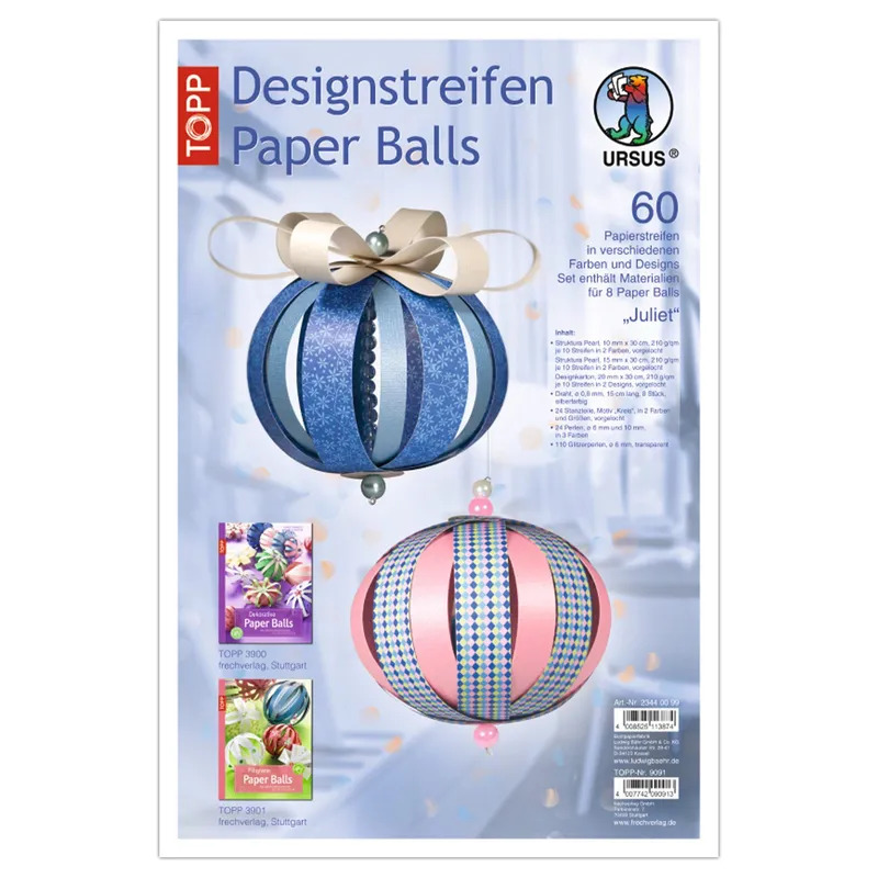 Designstreifen Paper Balls "Juliet"