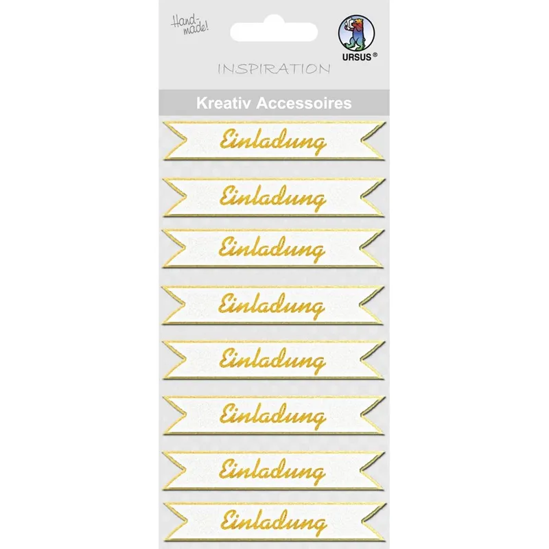 Kreativ Accessoires "Einladung" gold - Motiv 144