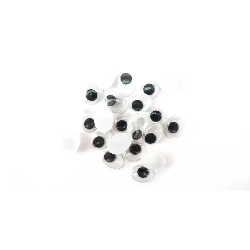 Wackelaugen oval 10 mm - 100 Stück
