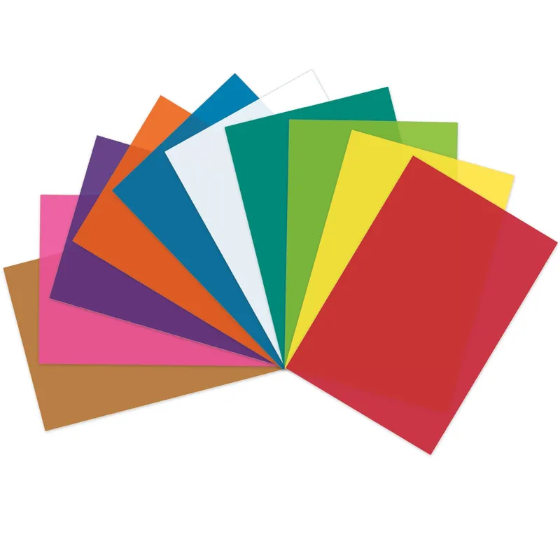 Transparentpapier (Drachenpapier) 42 g/qm 35 x 50 cm - 25 Blatt in 10 Farben