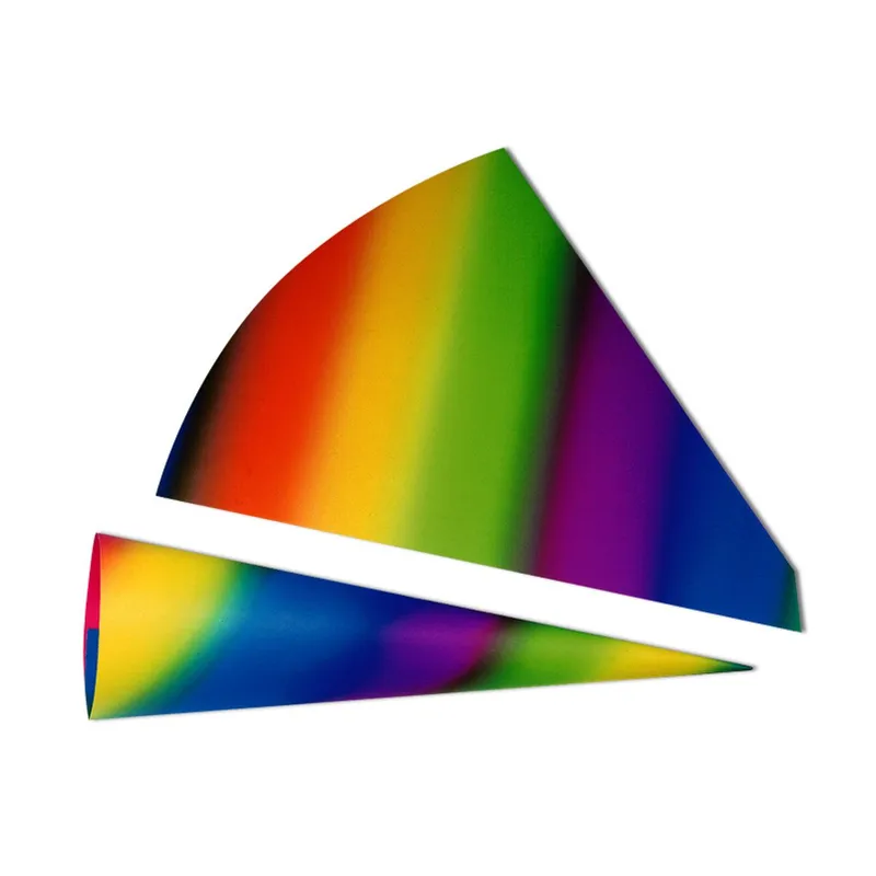Regenbogen-Schultüte aus Fotokarton