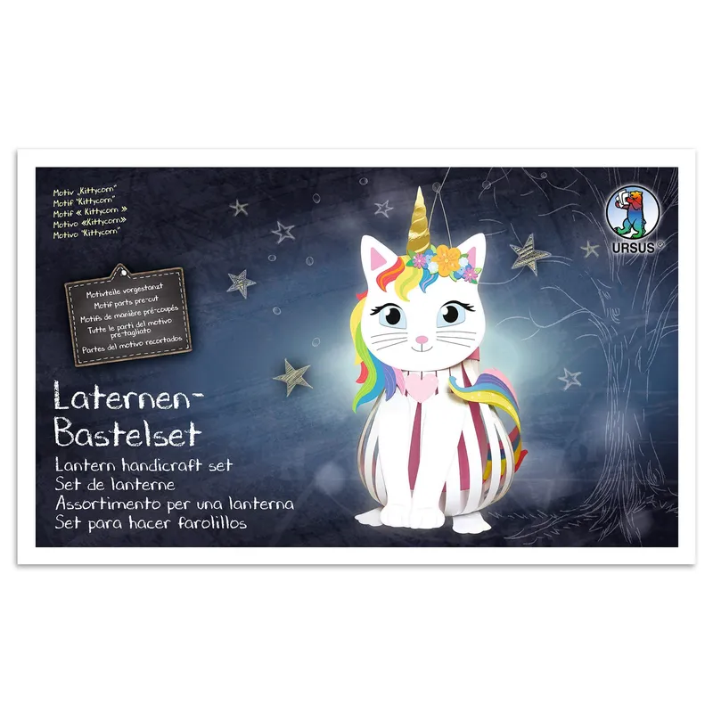 Laternenbastelset "Kittycorn"