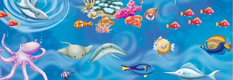 Transparentpapier "Kinderland" DIN A4 Unterwasserwelt - 25 Blatt