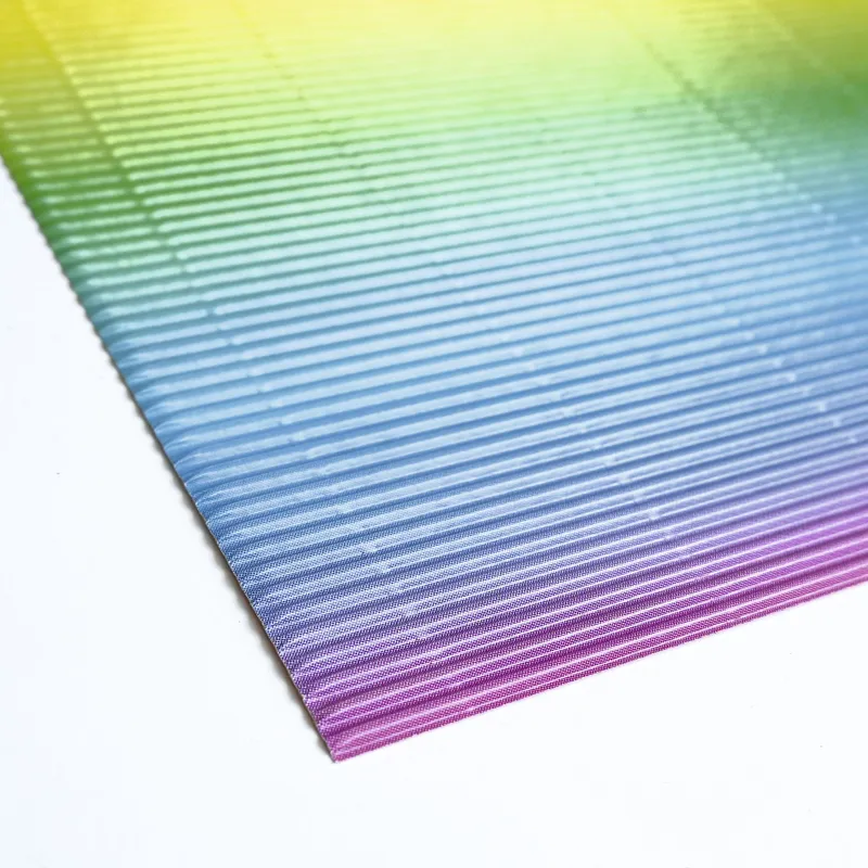 Regenbogen-Bastelwellpappe 260 g/qm 50 x 70 cm - 10 Bogen sortiert
