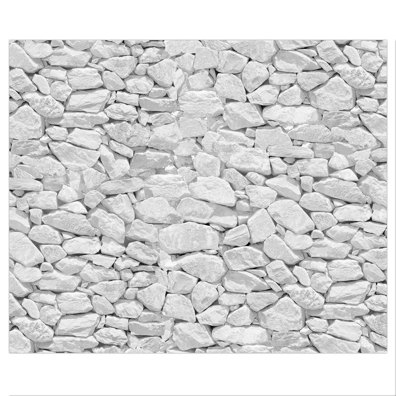 Motiv-Fotokarton 49,5 x 68 cm Steinwand weiß