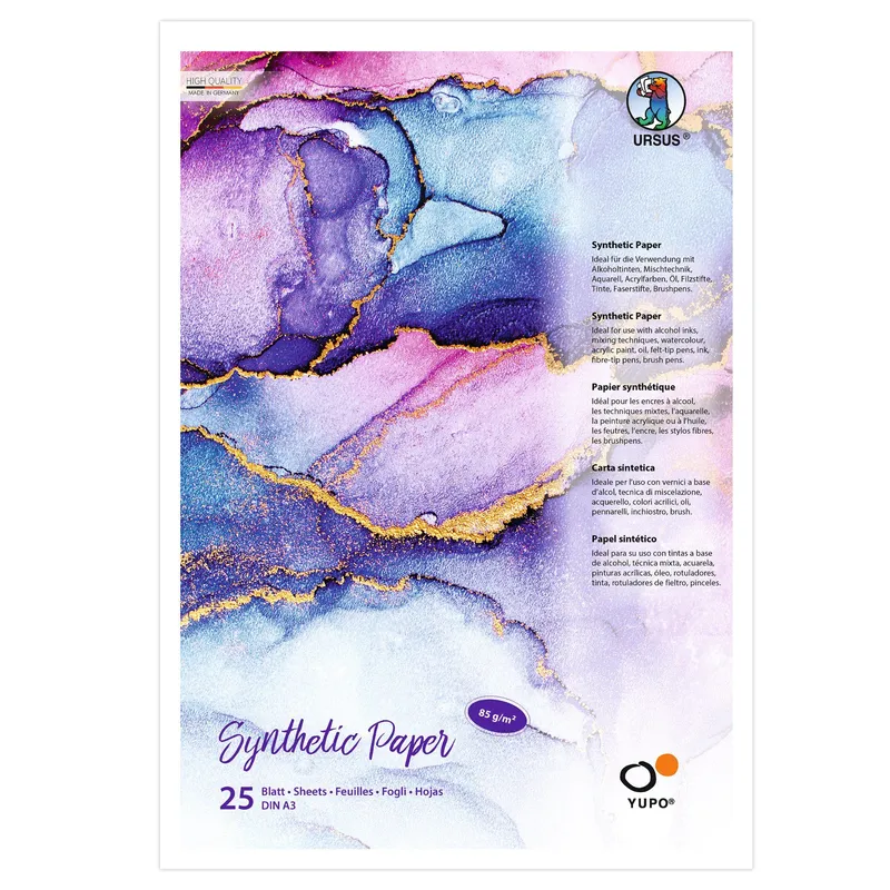 Synthetic Paper Yupo®, 85 g, DIN A3, 25 Blatt