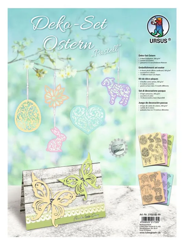 Deko Set Ostern "pastell"