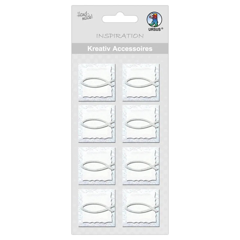 Kreativ Accessoires "Fisch" silber - Motiv 141