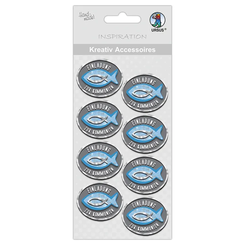 Kreativ Accessoires "Religion blue" Einladung zur Kommunion - Motiv 351F