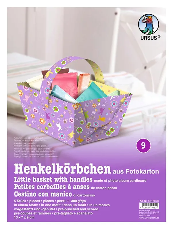 Henkelkörbchen "Ostern" lila