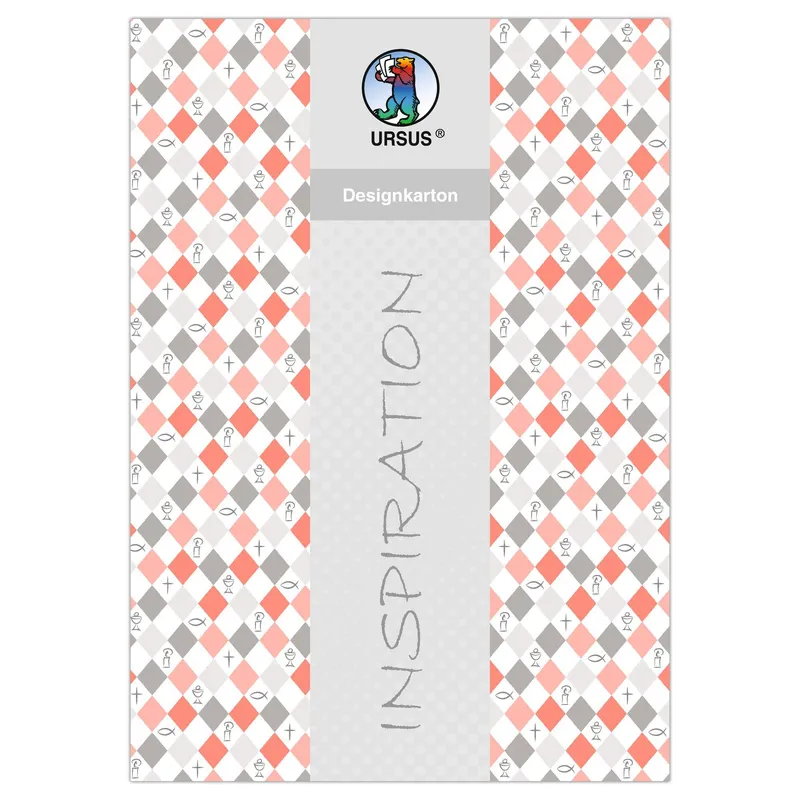 Designkarton "Jesus orange" DIN A4 - 5 Blatt