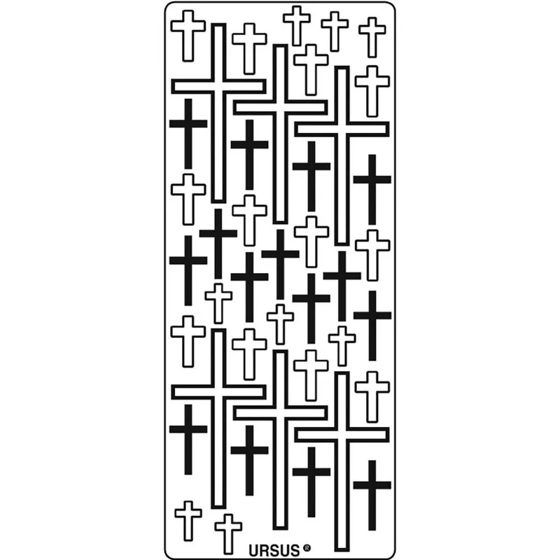 Kreativ Sticker "Kreuze" silber