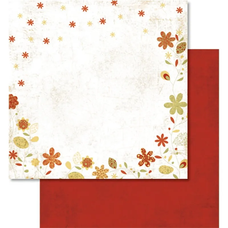 Scrapbooking Papier "Landhausblumen" - 25 Blatt