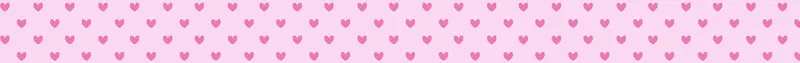 Masking Tape "Baby Pauline" Herzen pink, 1 Rolle