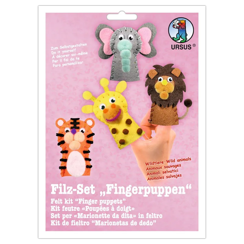 Filz-Set "Fingerpuppen" Wildtiere