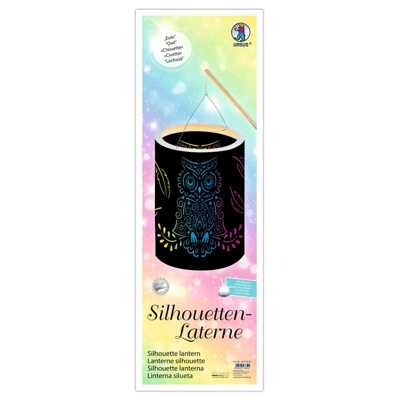 Silhouetten-Laterne "Eule"