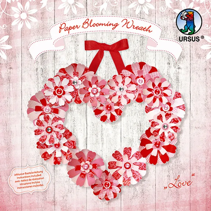 Paper Blooming Wreath "Love"