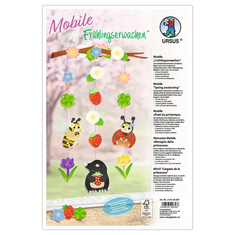 Bastelset Mobile Frühlingserwachen