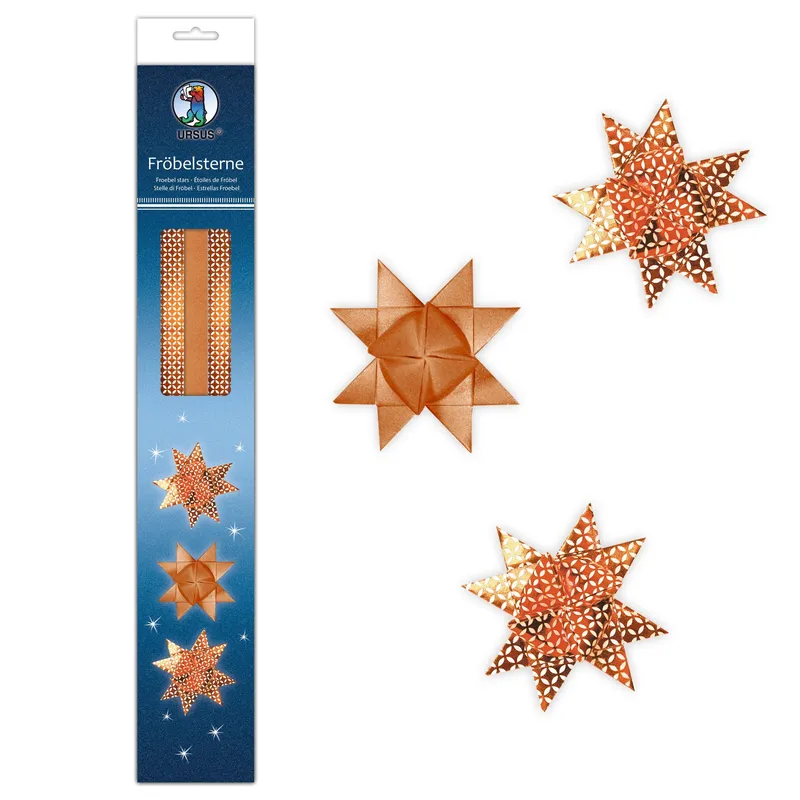 Fröbelsterne "kupfer" Design