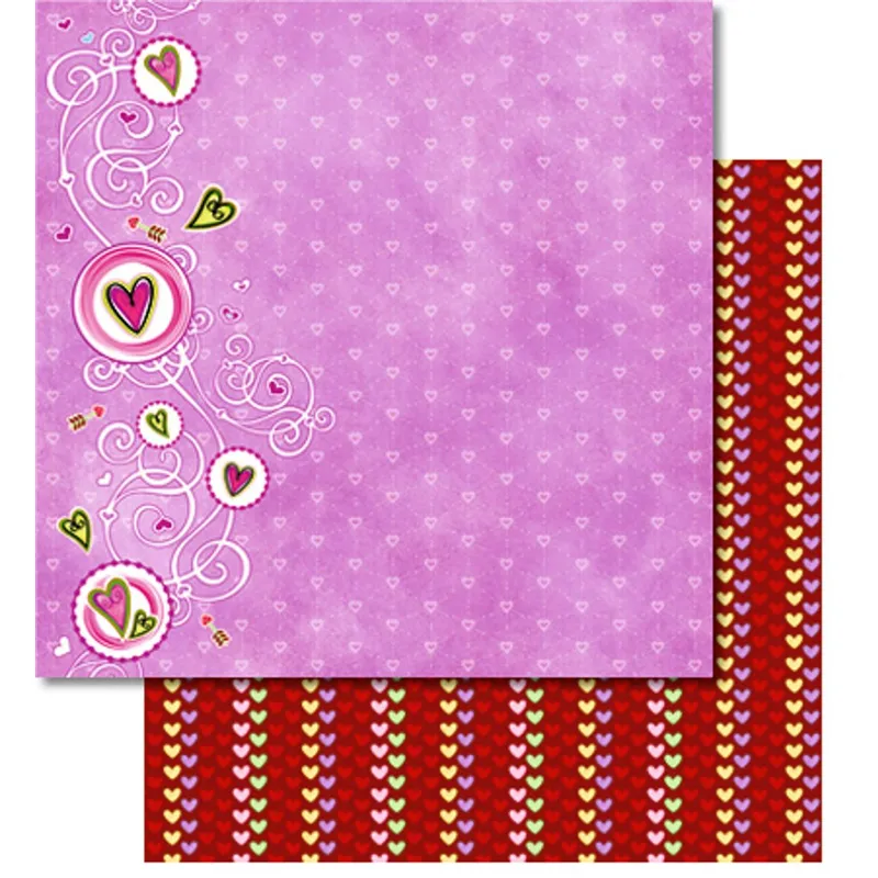Scrapbooking Papier "Sweetheart" - 25 Blatt