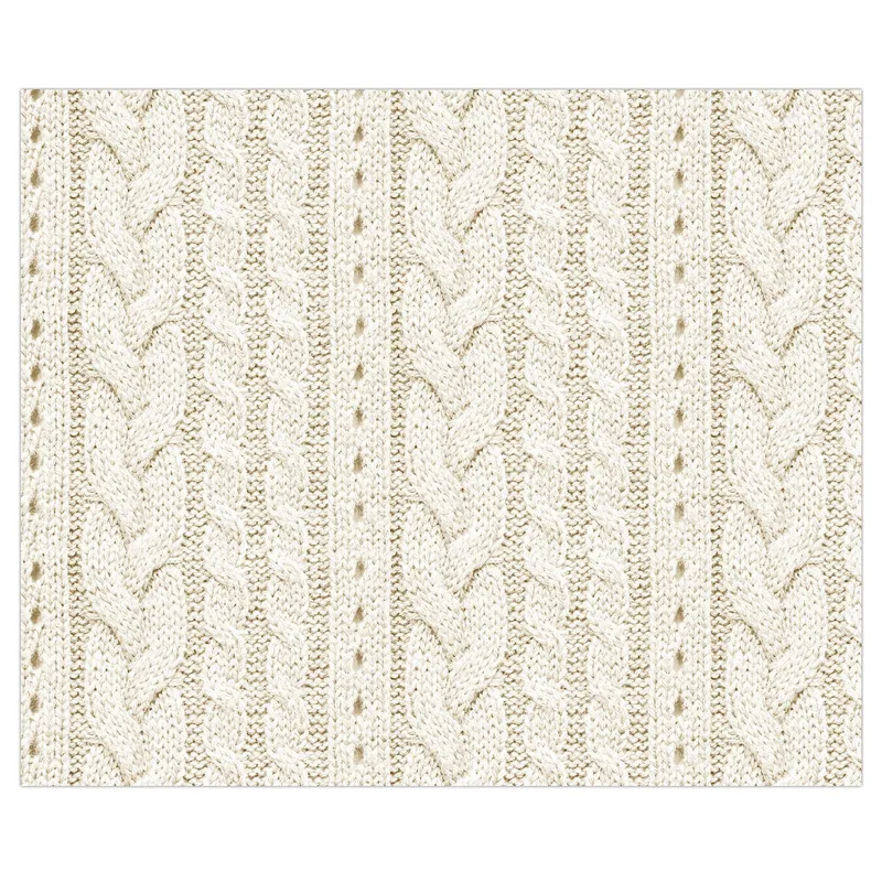 Motiv-Fotokarton 49,5 x 68 cm Strickmuster creme