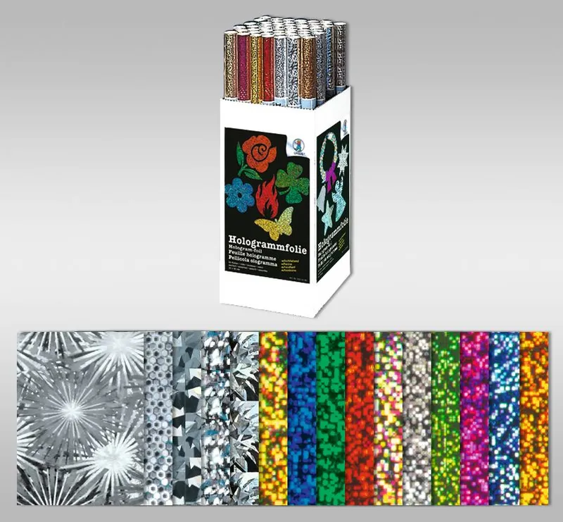Hologrammfolie 50 µm 35 x 50 cm - 50 Rollen