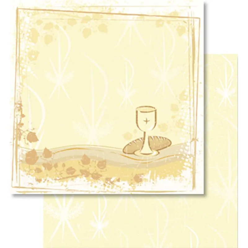 Scrapbooking Papier "Christliche Symbole" - 5 Blatt