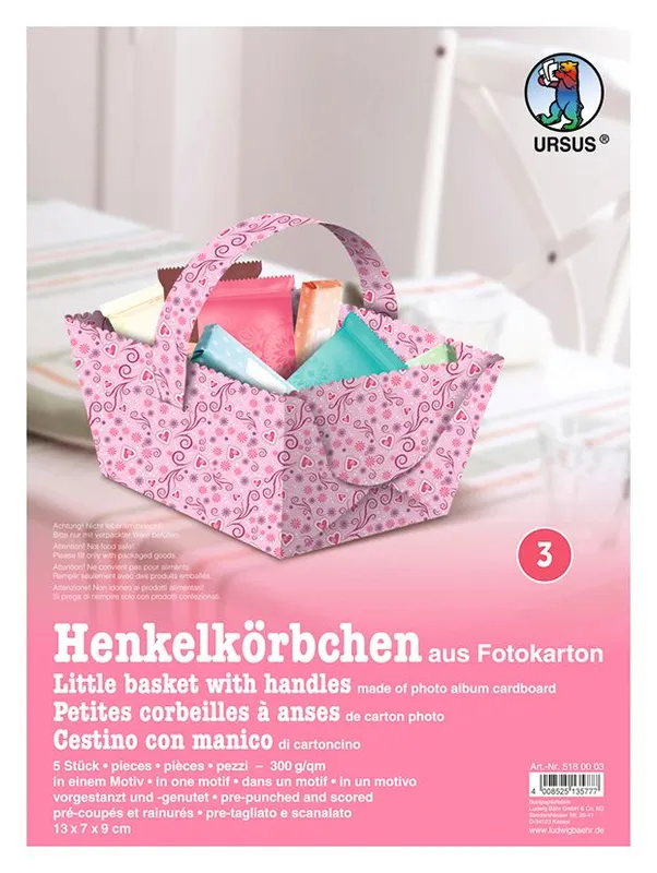 Henkelkörbchen "Tiny" rosa