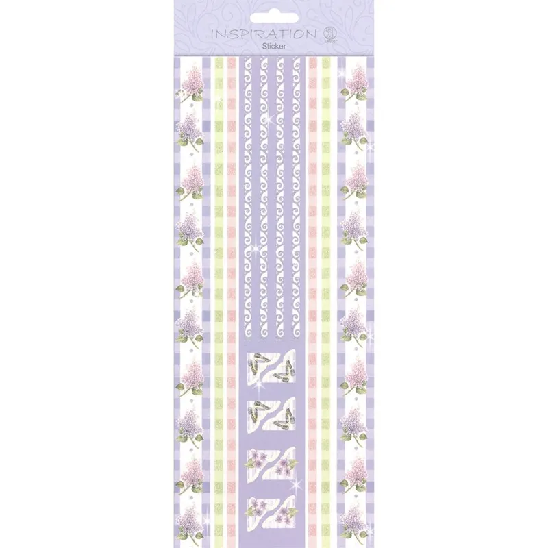 Flat Sticker "Borders" flieder
