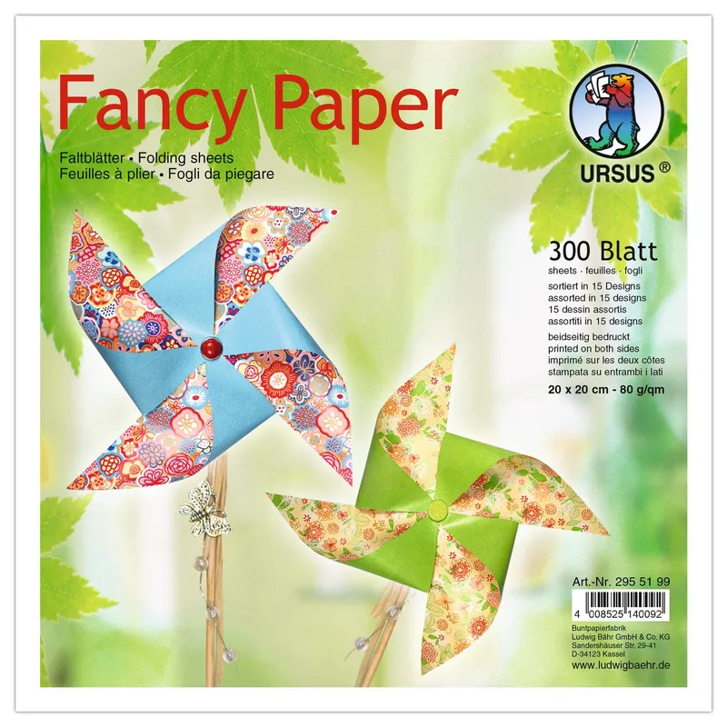 Faltblätter mit Motiv - 300 Blatt