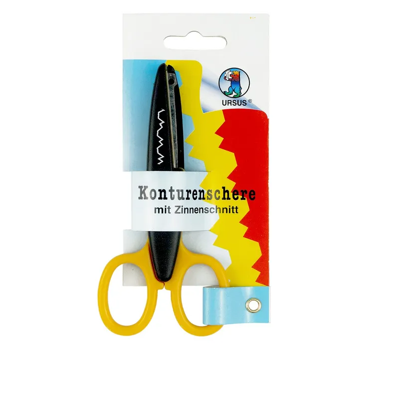 Konturenschere Zinnenschnitt