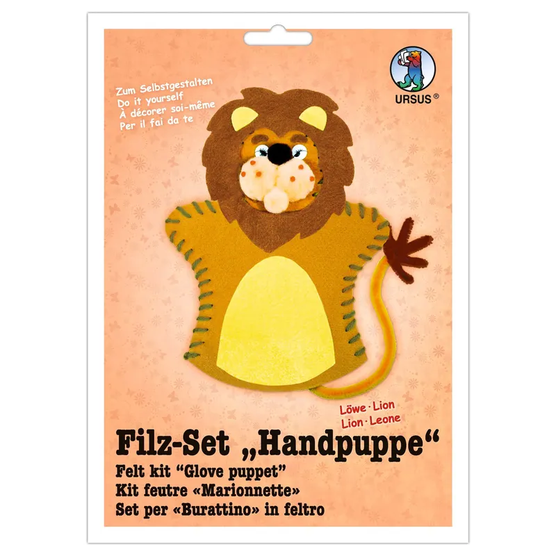 Filz-Set "Handpuppe" Löwe