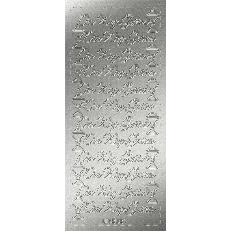Kreativ Sticker "Der Weg Gottes" silber