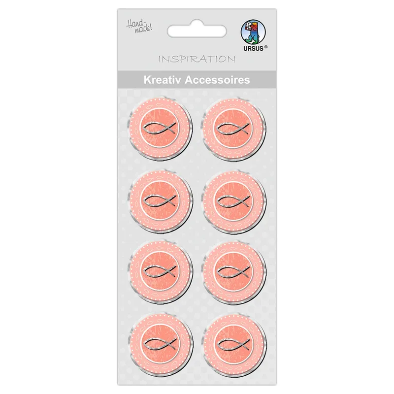 Kreativ Accessoires "Jesus orange" Fisch - Motiv 343