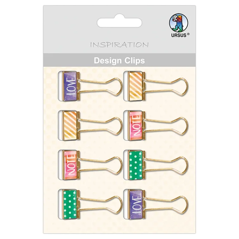 Design Clips - Love 2, 8 Stück sortiert