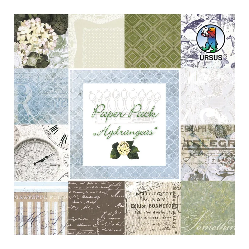 Paper Pack Hydrangeas 15,3 x 15,3 cm