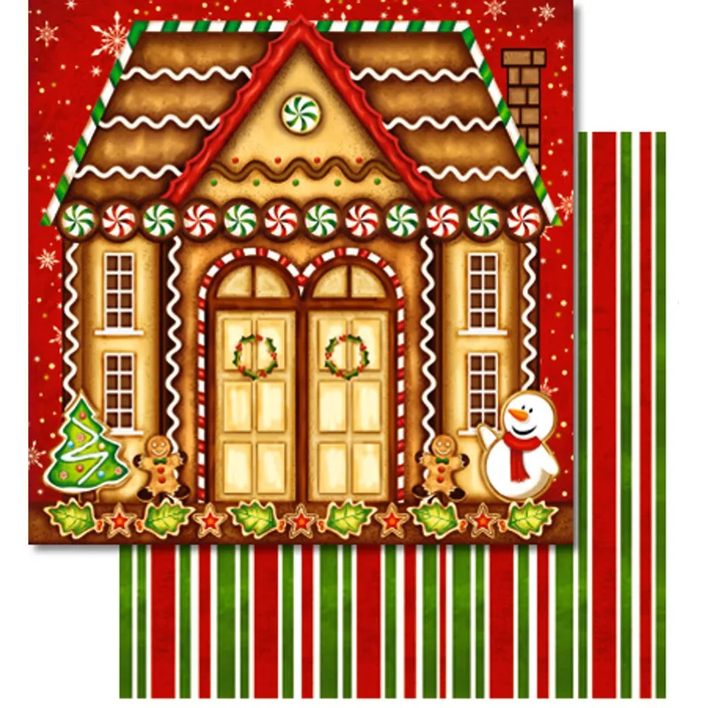 Scrapbooking Papier "Lebkuchen" - 25 Blatt