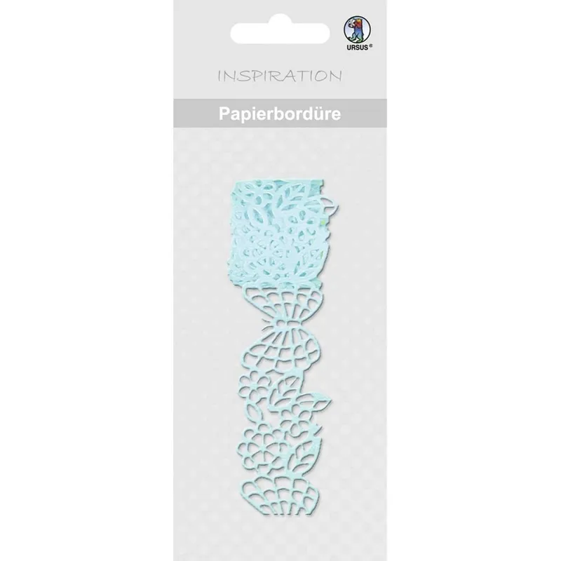 Papierbordüren 200 cm lang, Motiv 11 hellblau
