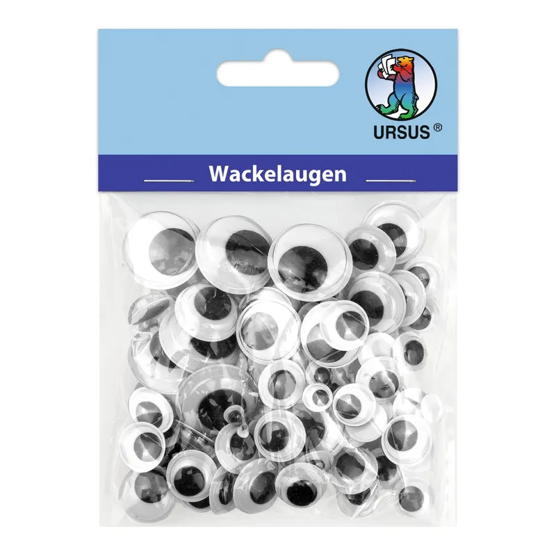 Wackelaugen rund 3-10 mm - 100 Stück